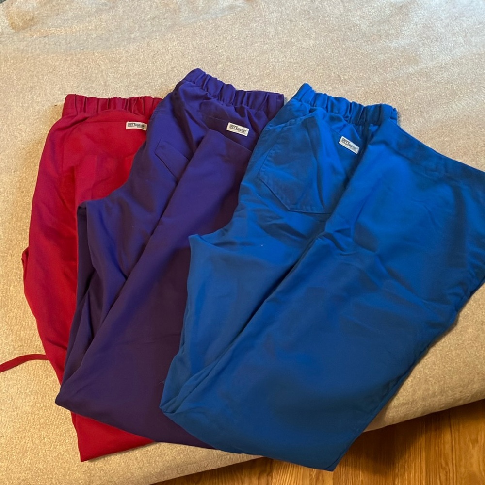 Grey's Anatomy Women's Pants - Red, Purple, Blue